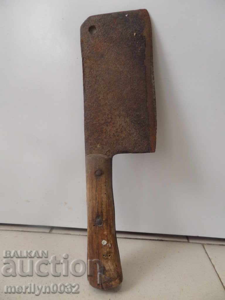 Old forged saber, ax, pole, knife, machete - 5 Old forged saber, ax, pole, knife, machete - 5
