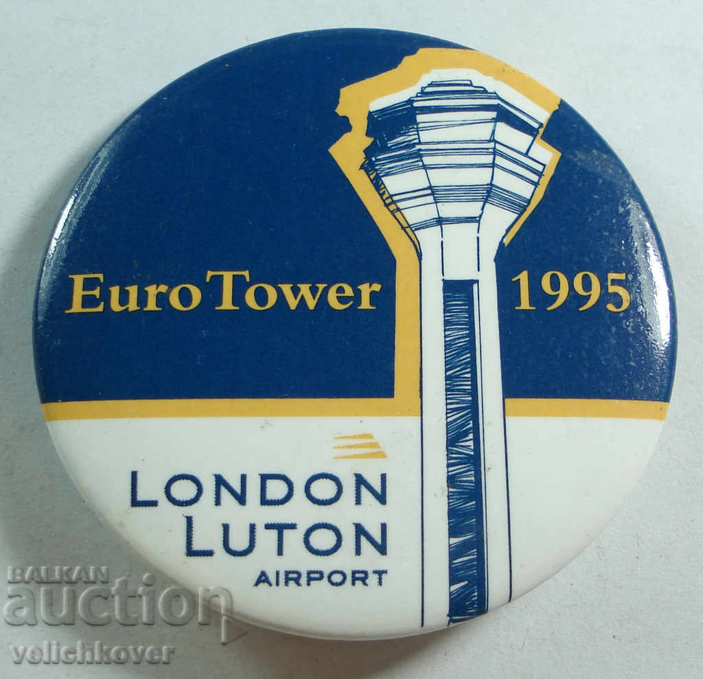20296 England sign London Luton Airport 1995g.