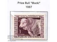 1967. Austria. 100-year-old animal fair - award-winning bull.
