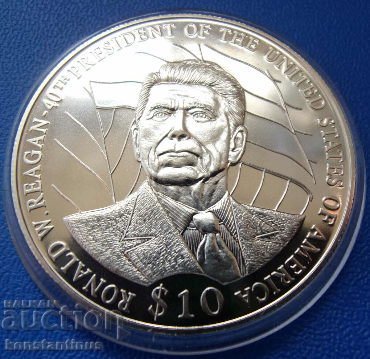 Λιβερία 10 $ 2004 UNC Ronald Reagan