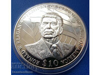 Λιβερία 10 $ 2004 UNC Ronald Reagan