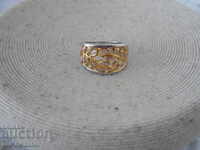Изискан  дизайнерски сребърен пръстен Диаманти Сребро 925