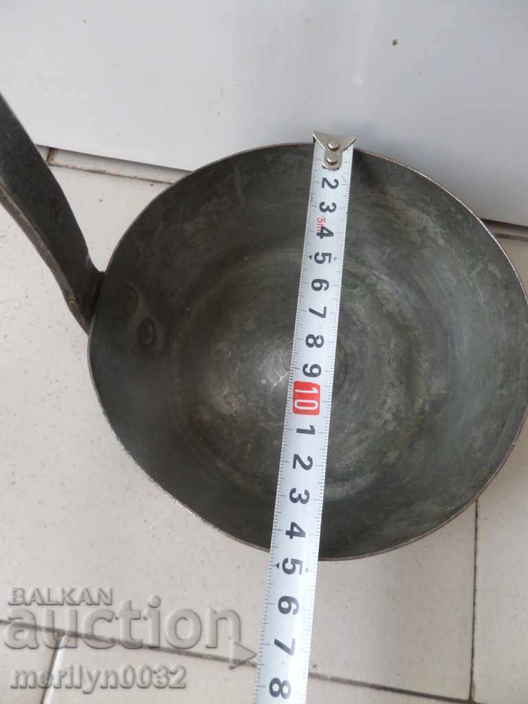 Δημοπρασία Παλιά κουτάλα χαλκού, τηγάνι, χαλκός, χάλκινο σκεύος, Yamaki Δημοπρασία Παλιά κουτάλα χαλκού, τηγάνι, χαλκός, χάλκινο σκεύος, Yamaki