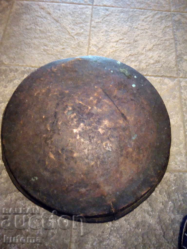 Very old copper blue tray with price 44.99 BGN | € 23.00 Very old copper blue tray with price 44.99 BGN | € 23.00