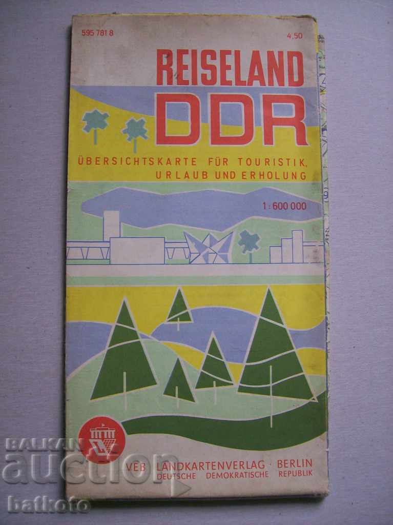 Туристическа карта DDR