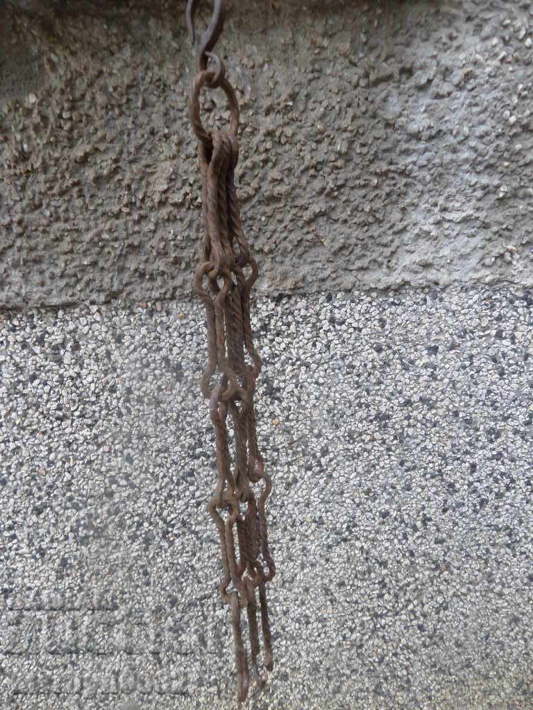 Forged chain hooks for hearth, chain, lamp, candelabra - 6 Forged chain hooks for hearth, chain, lamp, candelabra - 6