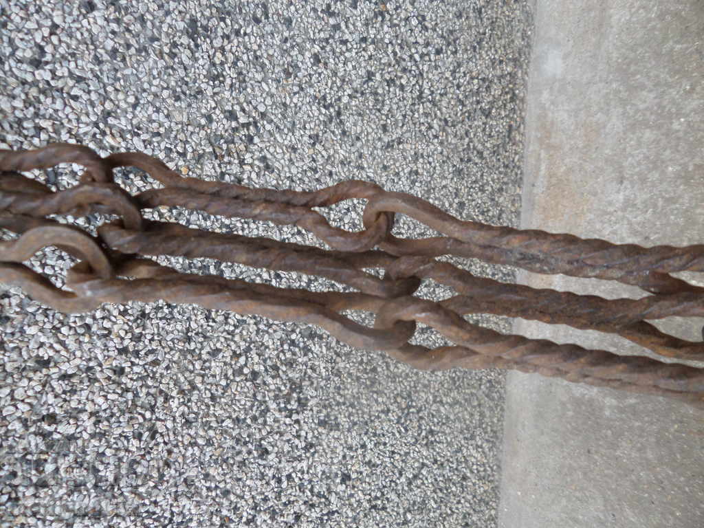 Forged chain hooks for hearth, chain, lamp, candelabra - 7 Forged chain hooks for hearth, chain, lamp, candelabra - 7