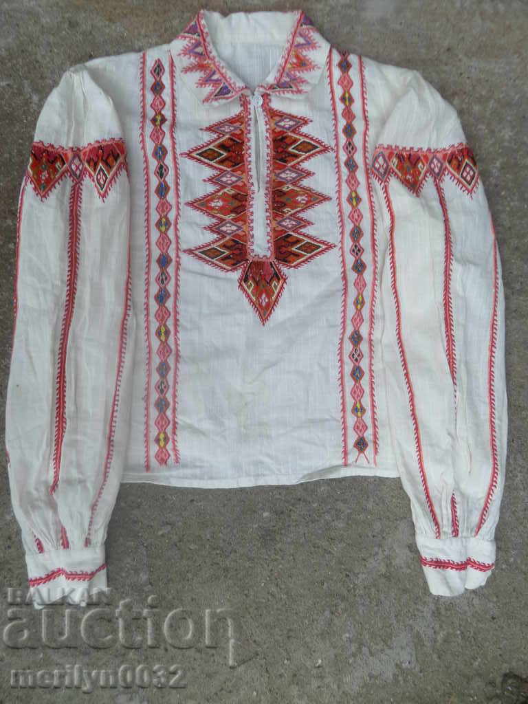 Old authentic embroidered shawl costume costume embroidery