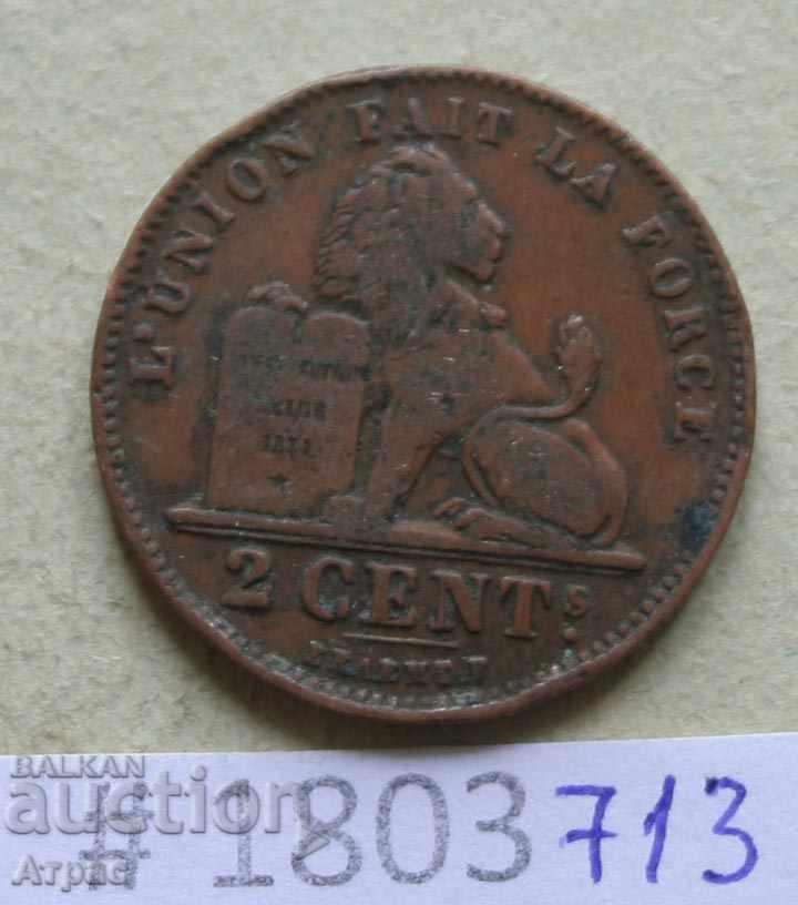 2 cenți 1912 Belgia