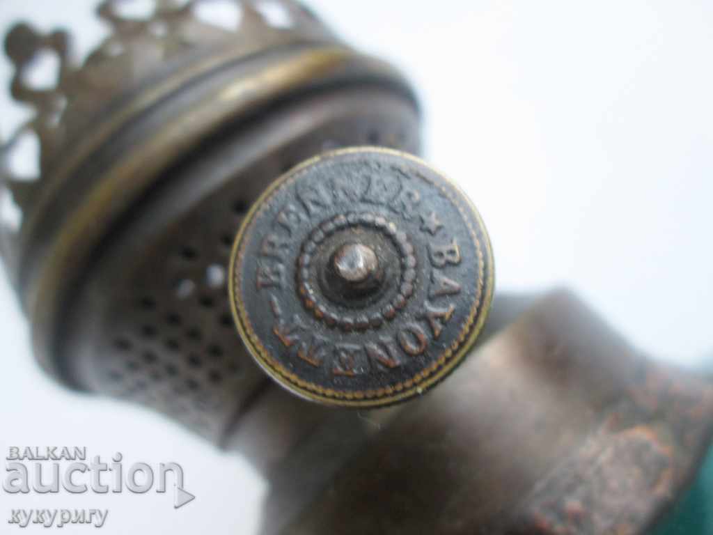 Ancient gasoline lamp reservoir colored glass - 5 Ancient gasoline lamp reservoir colored glass - 5