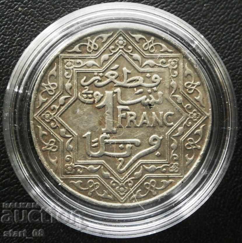 Morocco 1 franca 1921