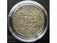 Мароко 1 франка 1921г.
