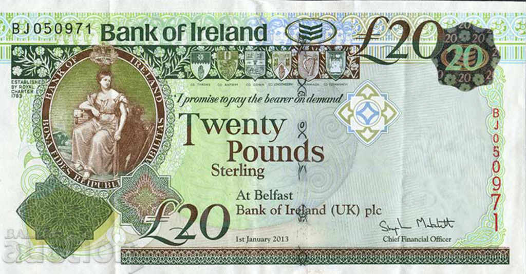20 паунда Северна Ирландия 2013