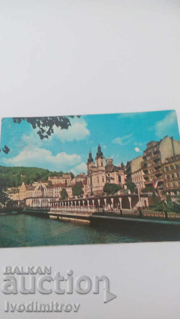 Cartea poștală Karlovy Vary 1974