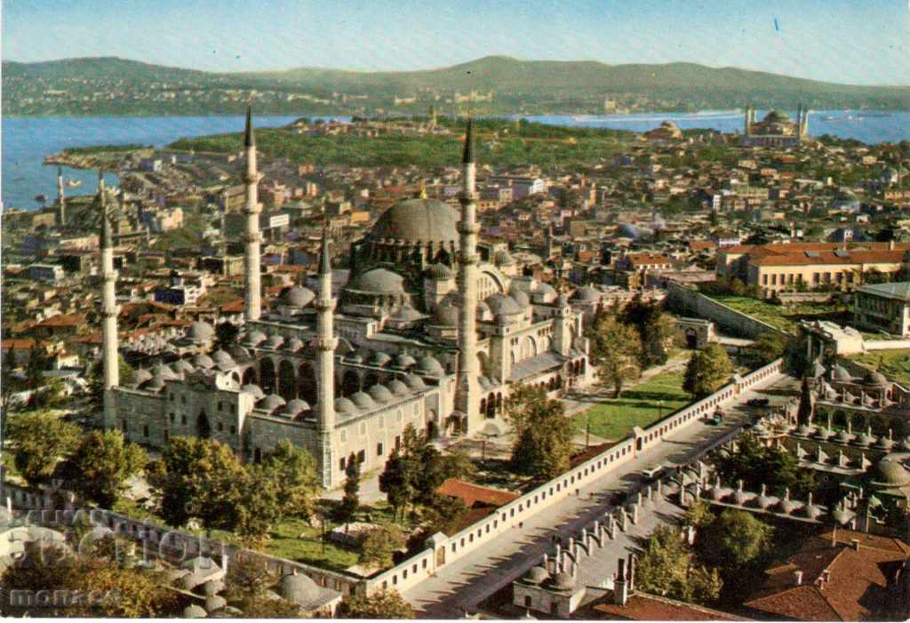 Old card - Istanbul, Syuleiman the Great Mosque