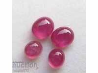 7.40 carat ruby ​​4 pieces of 2 cabin pairs