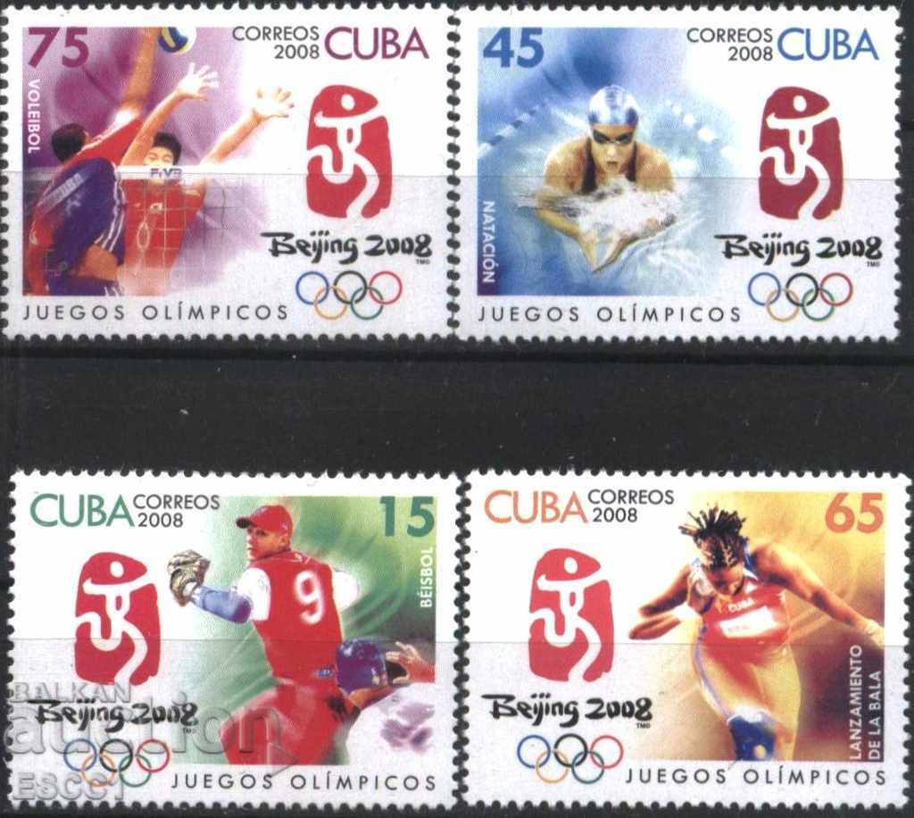 Чисти марки Спорт Олимпийски Игри Пекин 2008 от Куба