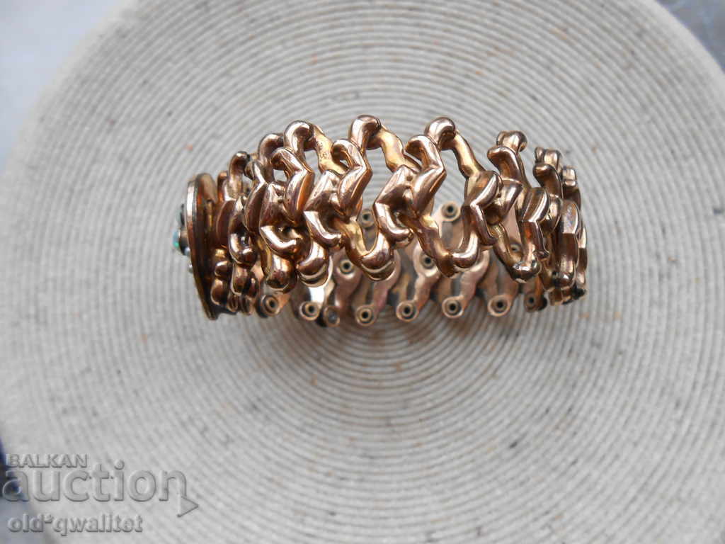 Unusual, very old bracelet, Opal, Rubin, Pearl gold - 5 Unusual, very old bracelet, Opal, Rubin, Pearl gold - 5