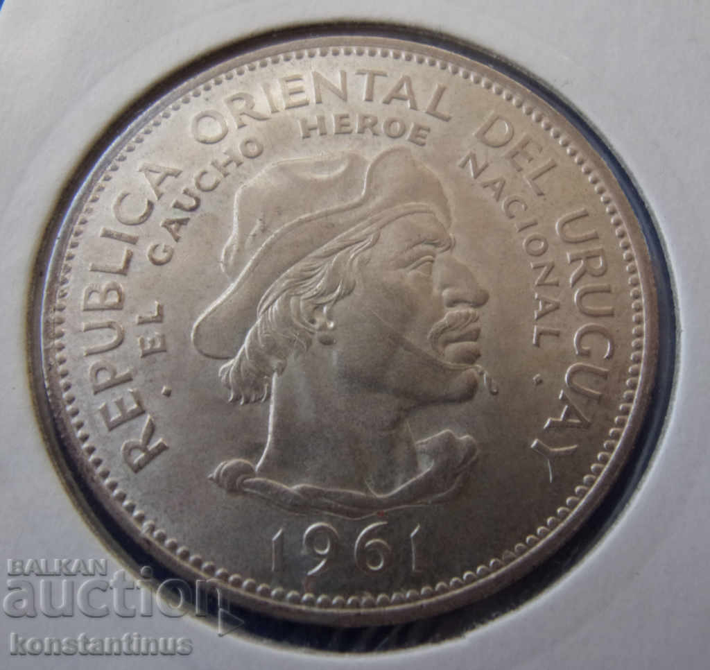 Уругвай  10  Песо 1961  UNC  Rare с цена € 17.90 | 35.01 лв.