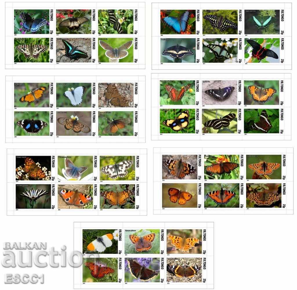 Clean blocks Fauna Butterflies 2011 from Tongo