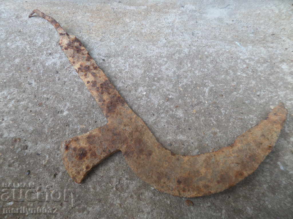 Old handmade knife, wrought iron - 5 Old handmade knife, wrought iron - 5