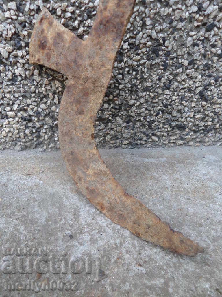 Old handmade knife, wrought iron - 6 Old handmade knife, wrought iron - 6