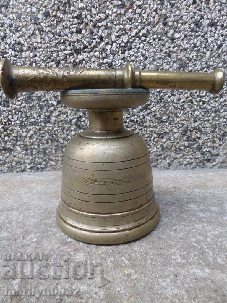 Old bronze mortar with hammer, mortar - 6 Old bronze mortar with hammer, mortar - 6