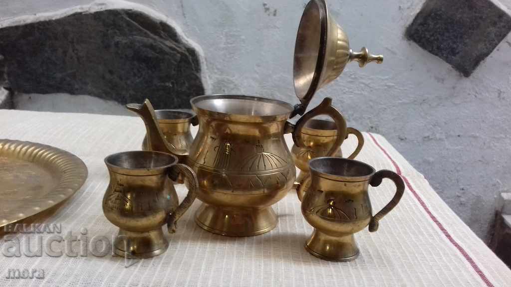 Auction Hand forged bronze service Auction Hand forged bronze service