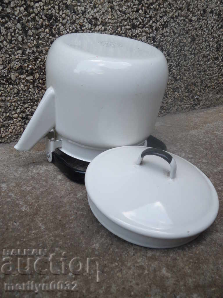 Auction Enameled teapot from the Sotsa, a vessel with enamel, USSR Auction Enameled teapot from the Sotsa, a vessel with enamel, USSR