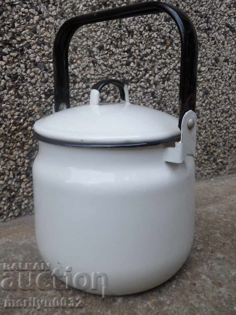 Enameled teapot from the Sotsa, a vessel with enamel, USSR - 7 Enameled teapot from the Sotsa, a vessel with enamel, USSR - 7