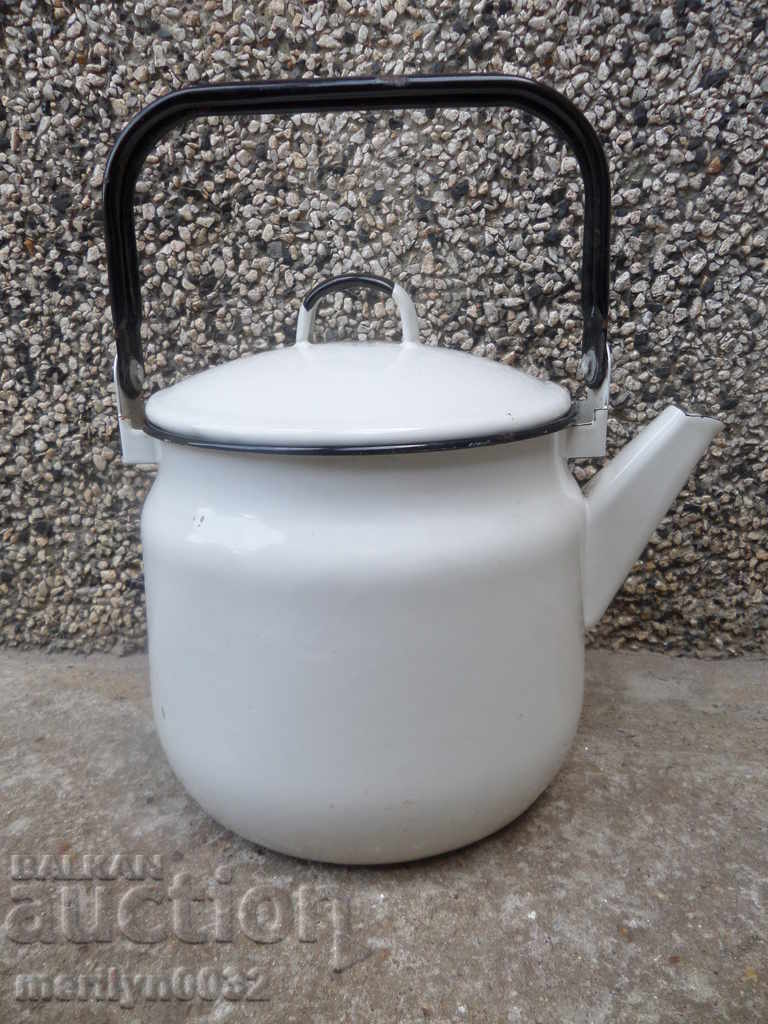 Enameled teapot from the Sotsa, a vessel with enamel, USSR Enameled teapot from the Sotsa, a vessel with enamel, USSR