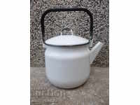 Επισμαλτωμένη τσαγιέρα από τη Σότσα, αγγείο με σμάλτο, ΕΣΣΔ