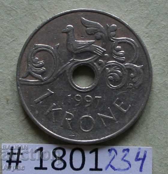 1 kr. 1997 Norway