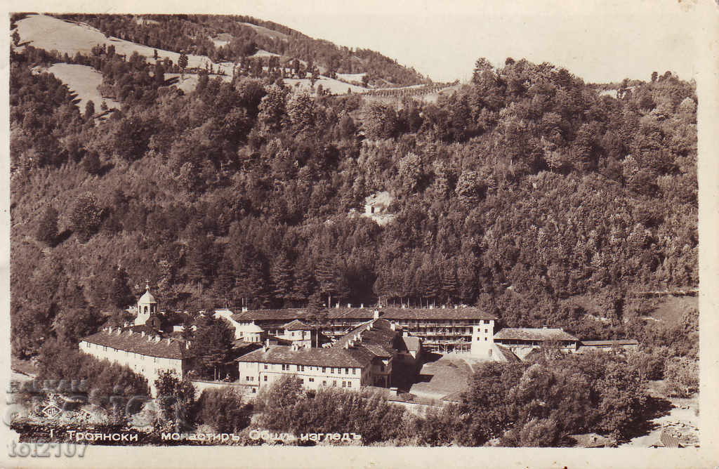 1942 България, общ изглед от Троянски манастир - Пасков
