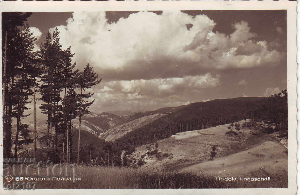 1939 Bulgaria, peisajul Yundola - Paskov