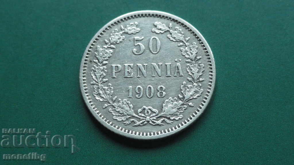 Аукцион Русия (за Финландия) 1908г. - 50 пениа Аукцион Русия (за Финландия) 1908г. - 50 пениа