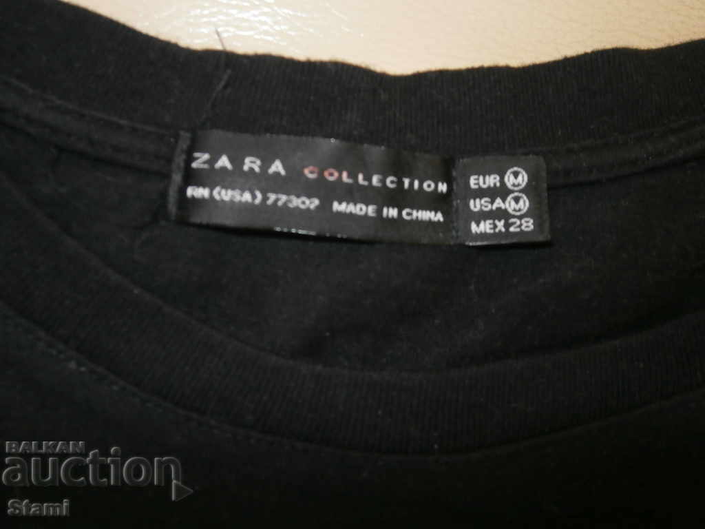 Delivery of Black women's T-shirt ZARA - size М Delivery of Black women's T-shirt ZARA - size М