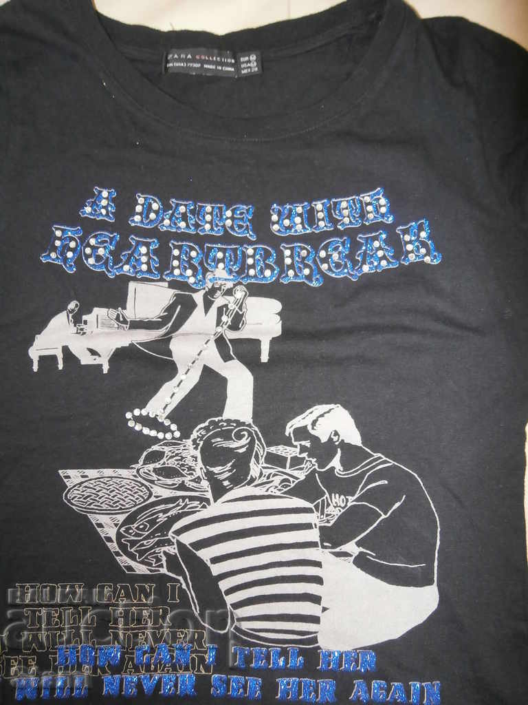 Black women's T-shirt ZARA - size М - 6 Black women's T-shirt ZARA - size М - 6