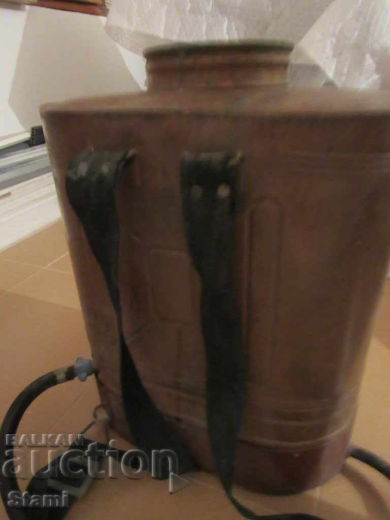 Delivery of An old copper sprayer