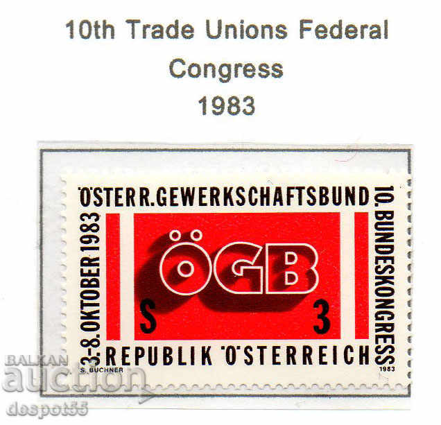 1983. Αυστρία. Αυστριακή Συνομοσπονδία Συνδικάτων.