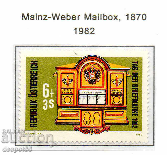 1982. Αυστρία. Ημέρα αποστολής ταχυδρομικών αποστολών.