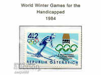 1984. Austria. Jocuri paralimpice de iarnă - Innsbruck, Austria.