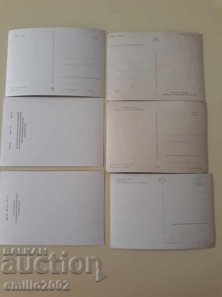 Postcards GDR DDR 067 - 5 Postcards GDR DDR 067 - 5