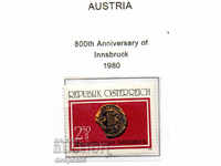 1980. Austria. 800 de ani de la înființarea orașului Innsbruck.