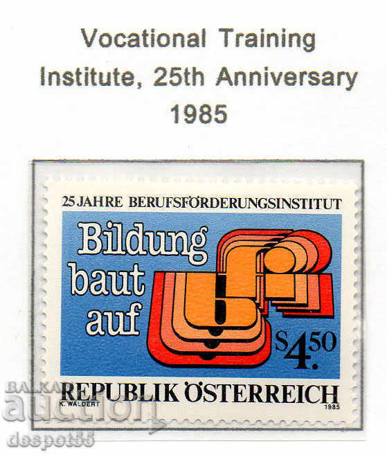 1985. Αυστρία. Προώθηση της επαγγελματικής κατάρτισης.