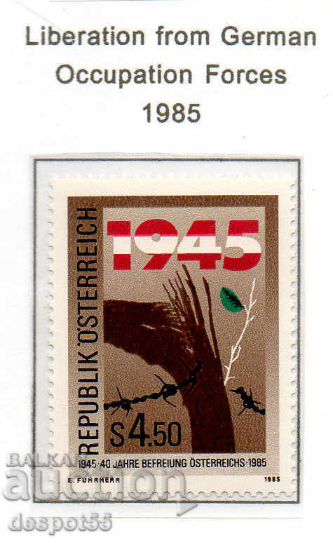 1985. Austria. 40 de ani de la eliberarea Austriei.