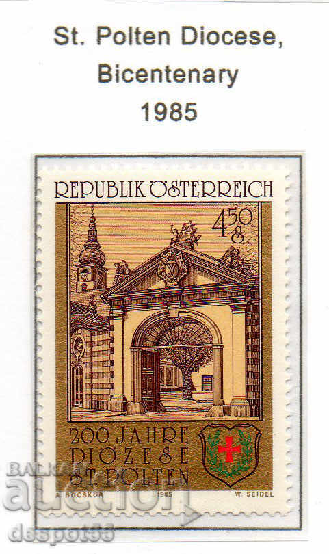 1985. Αυστρία. 200ή επέτειος της Επισκοπής του Αγίου Pölten.