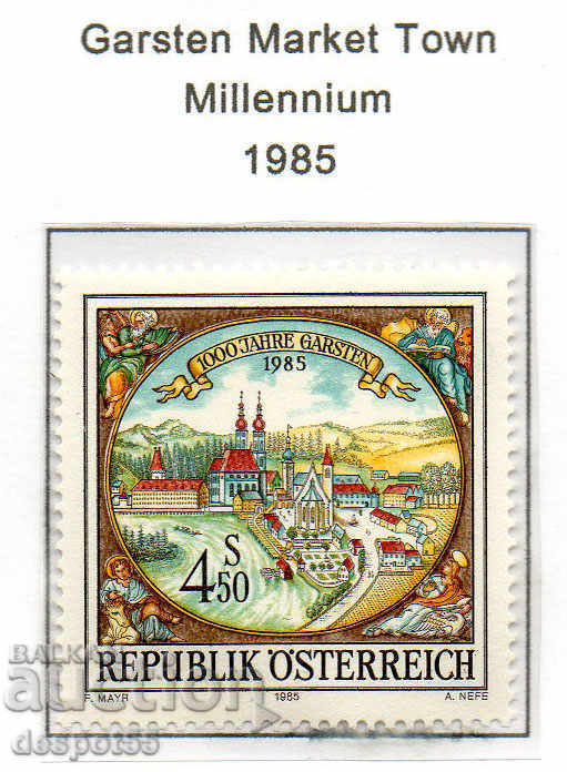 1985. Австрия. 1000 г. от основаването на град Гарстен .