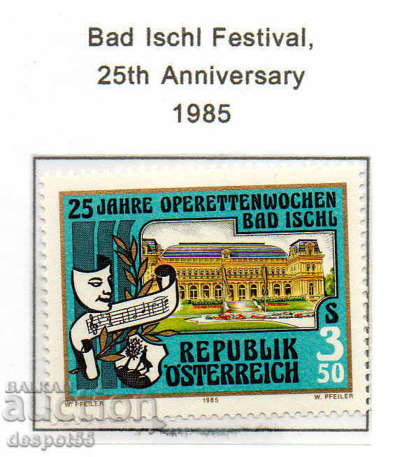 1985. Austria. A 25-a aniversare a festivalului Bad Ischl.