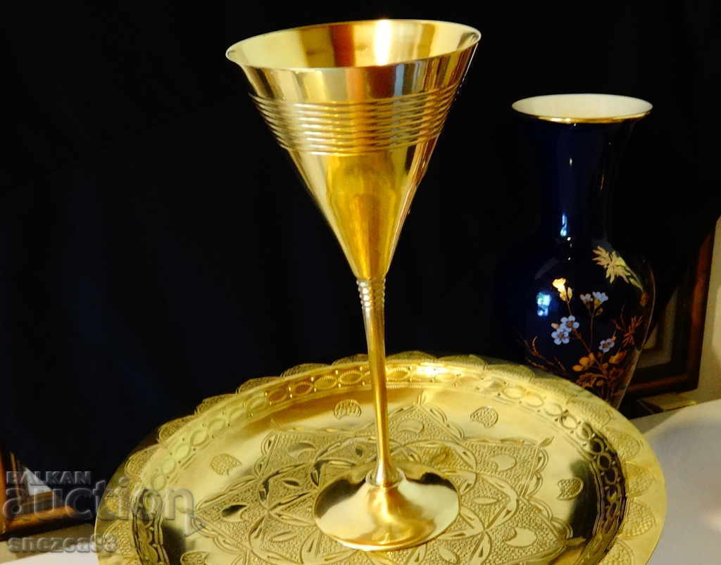 Pahar de bronz, cupă de vin, martini - 6 Pahar de bronz, cupă de vin, martini - 6